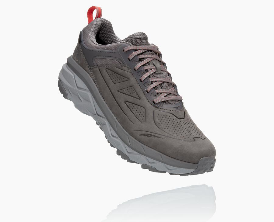 Hoka Challenger Low Gore-Tex - Men's Trail Shoes - Grey - UK 632CADMJW